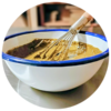 emaillebakje voor henna brownies