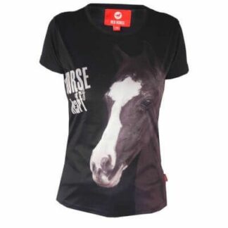 Red Horse zwart paarden t shirt Horsy