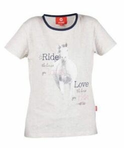 Red horse paarden t shirt Diva Grijs