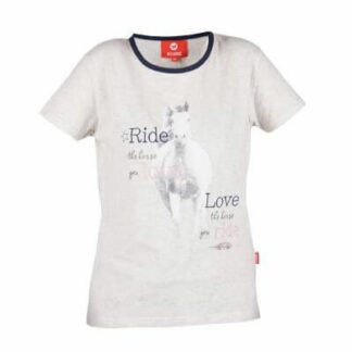 Red horse paarden t shirt Diva Grijs