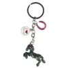Red horse pony sleutelhanger met 2 bedeltjes