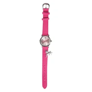 Red horse roze Kinderhorloge in leuk paardendesign