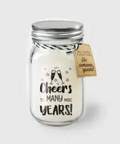 Paperdreams Black & White scented candles - Cheers