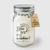 Black & White scented candles - You are my sunshine