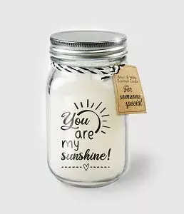 Black & White scented candles - You are my sunshine