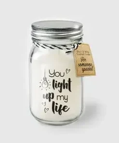 Black & White scented candles - You light up my life