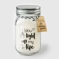 Black & White scented candles - You light up my life