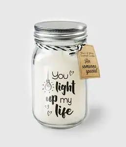 Black & White scented candles - You light up my life