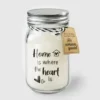 Paperdreams Black & White scented candles - Home is where the heart