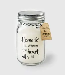 Paperdreams Black & White scented candles - Home is where the heart