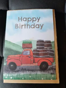 Happy birthday kaartje boeren vrachtwagen