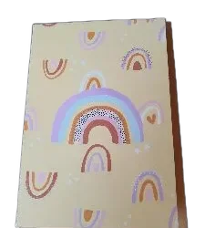 Vrolijke regenboog kaart + enveloppe