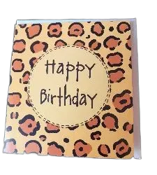 Savari panter verjaardagskaart Happy Birthday