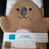 washandje bruine beer