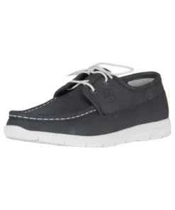 horka leren bootschoen blauw