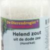 Dierendrogist helend zout- uit de dode zee
