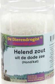 Dierendrogist helend zout- uit de dode zee