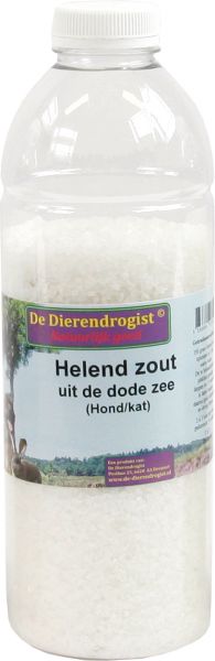 Dierendrogist helend zout- uit de dode zee